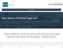 Tablet Screenshot of nmchristianlegalaid.org